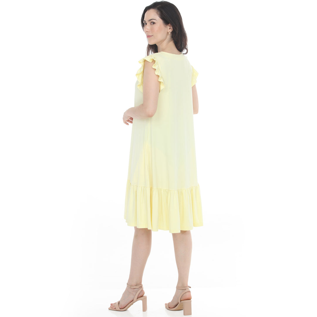 Women’s Button Front Tiered Swing Dress