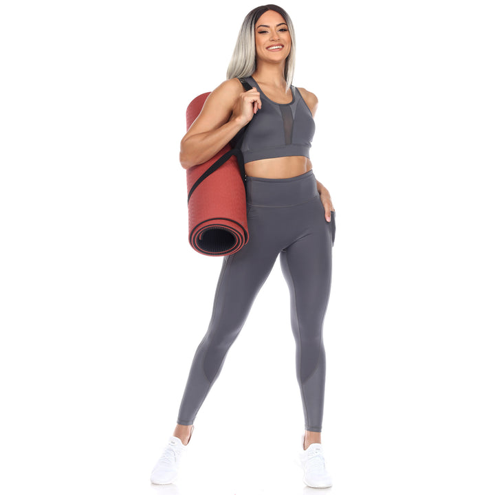 Women's High-Waist Mesh Fitness Leggings