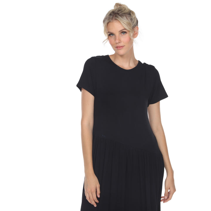 Women's Short Sleeve Maxi Dress