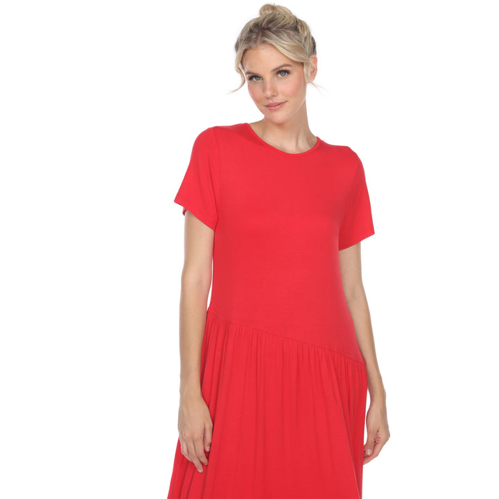 Women's Short Sleeve Maxi Dress