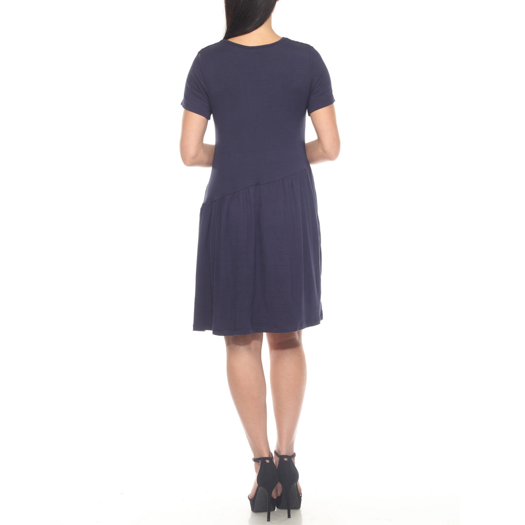 Women's Asymmetrical Waistline Maternity Dress