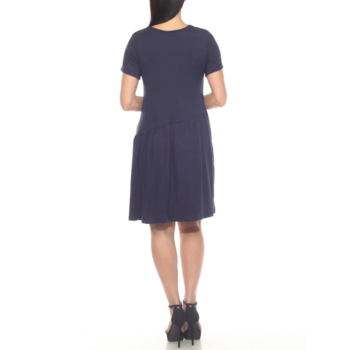 Women's Asymmetrical Waistline Maternity Dress