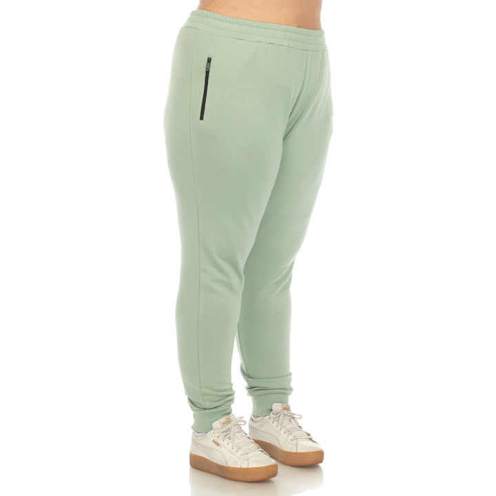 Women's Plus Size Two Piece Fleece Sweatsuit Set