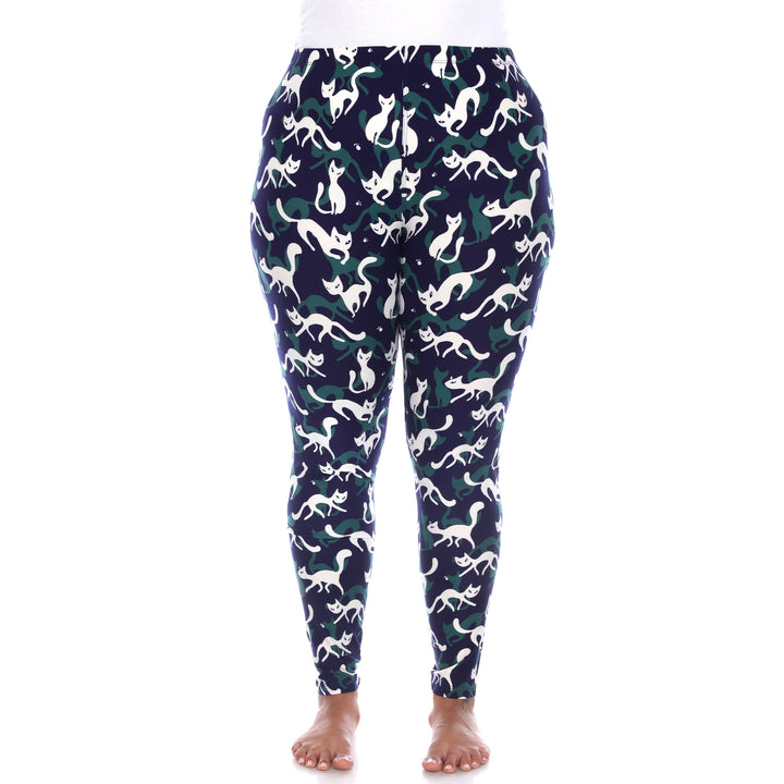 Plus Size Halloween Cat Leggings 2-Pack
