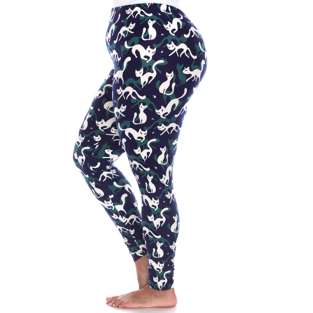 Plus Size Halloween Cat Leggings 2-Pack