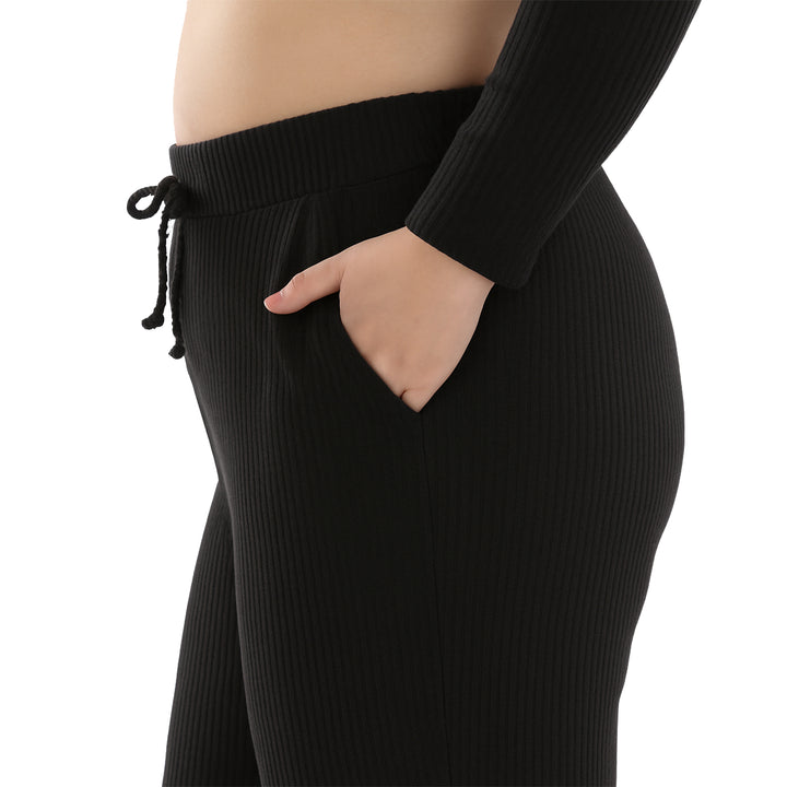 Plus Size Super Soft Two Piece Ribbed Set