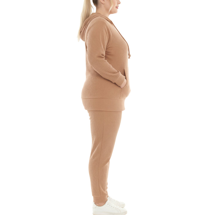 Plus Size Super Soft Two Piece Ribbed Set