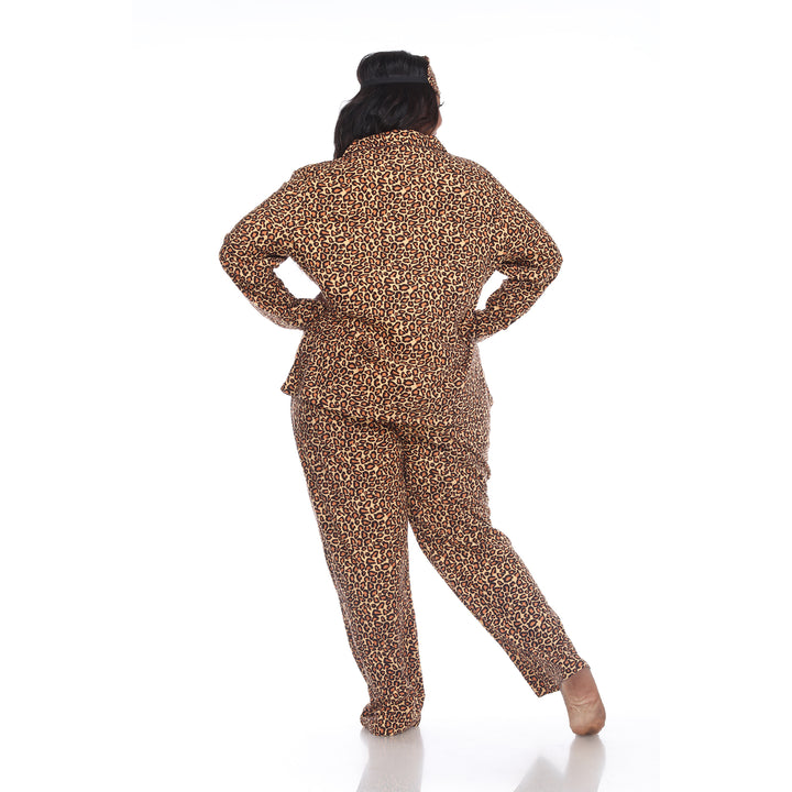 Women's Plus Size Three-Piece Pajama Set