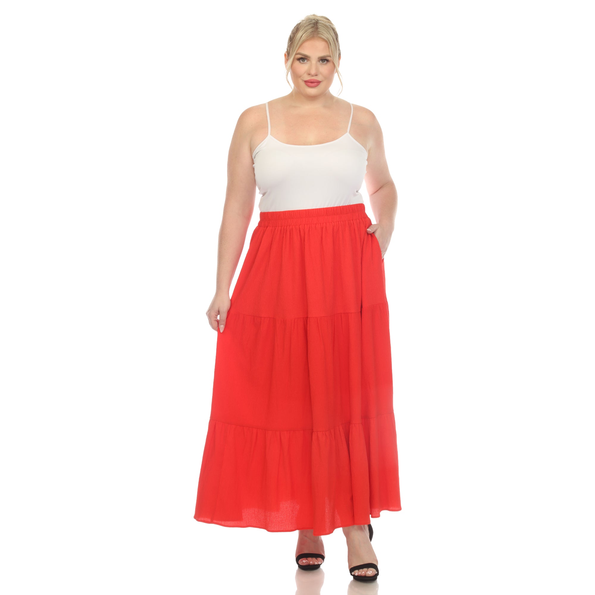 スカート Random Pleated Maxi Skirt Amazon.com: nhApmj Maxi Skirts for Girls High Waist Pleated