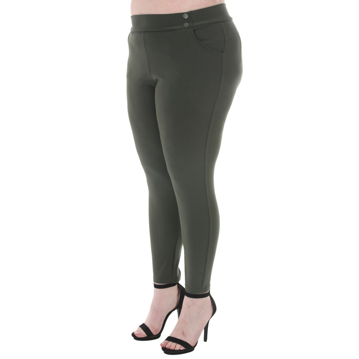 Plus Size Tailored Vest &amp; Ankle Pants Matching Set
